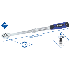 Teleskop-Ratsche 1/2"