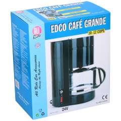 Kaffeemaschine 12-Tassen schwarz 24V