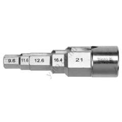 Heizkörperschlüssel 1/2", 5 Stufen