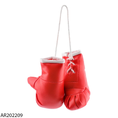 Spiegel Dekoration Boxhandschuhe 2pcs rot