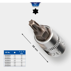 1/4" TORX-Bitkopf T30