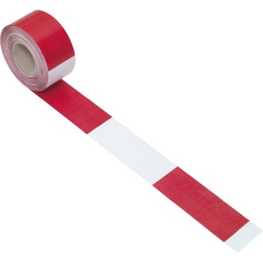 Rotes und weißes Ablenkungsband