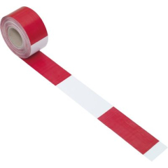 Rotes und weißes Ablenkungsband