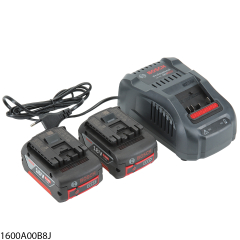 Ladegerät + Akku 2 x GBA 18V 5.0Ah