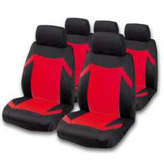 Sitzbezug Keen schwarz-rot
