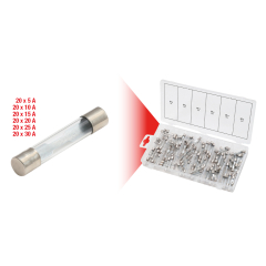 Glas-Sicherung klt 5-30A 120Stk