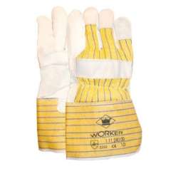Staplerhandschuhe aus Leder - gelb 11