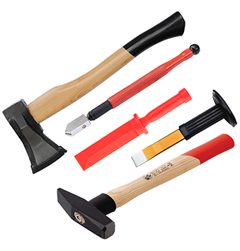 Hammer, Meißel, Messer, Axt
